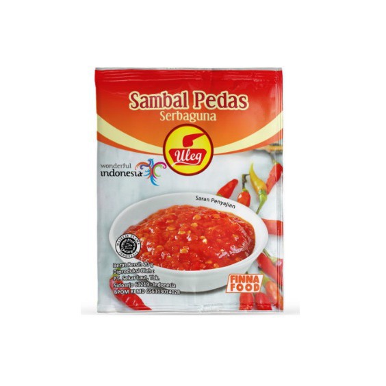

Finna ulek sambal pedas serbaguna 10 sachet