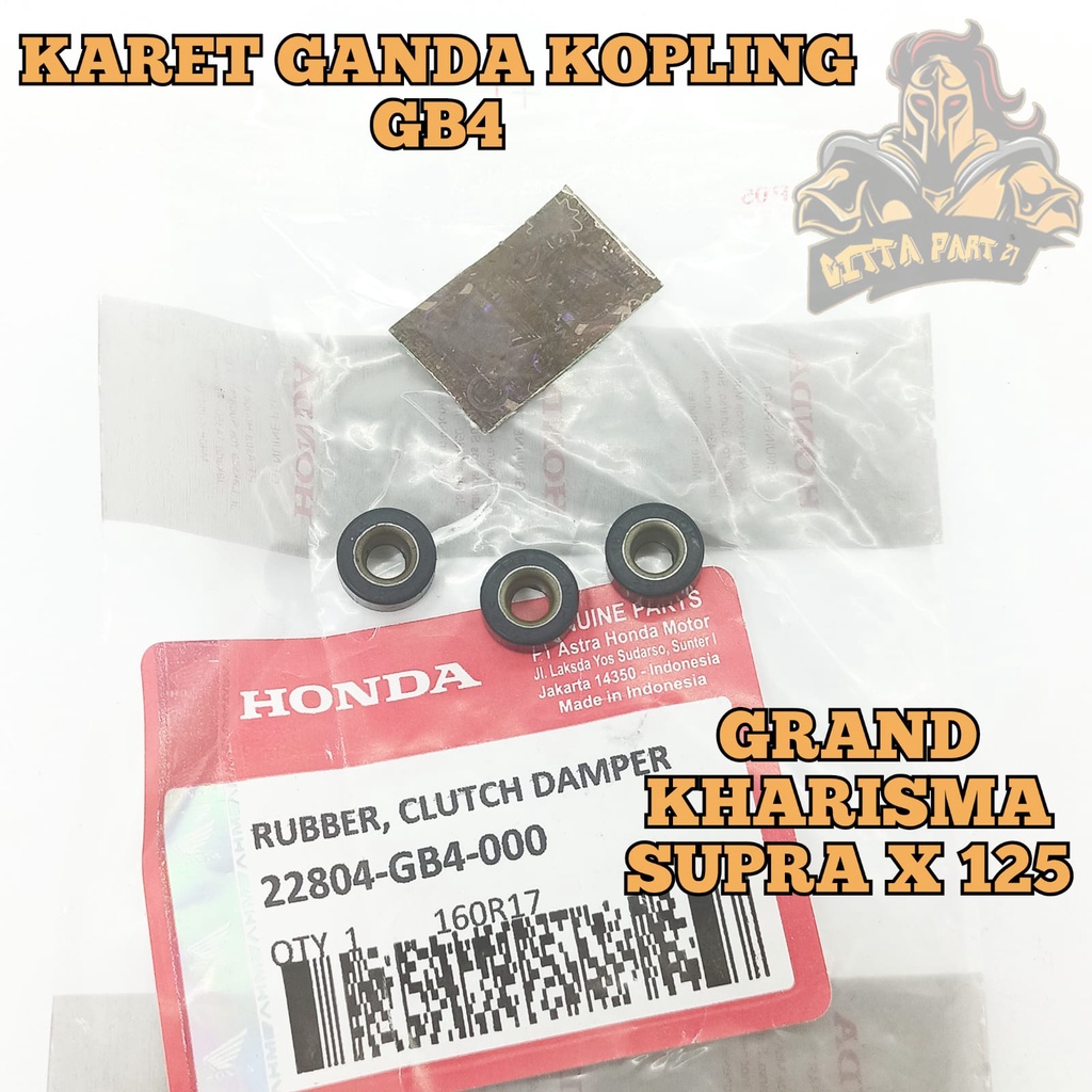 CLUTCH DAMPER KARET GANDA KOPLING HONDA GB4 KUALITAS ASLI ORIGINAL HONDA AHM PRESISI KARET TIDAK MUDAH PECAH TAHAN PANAS DAN DIJAMIN AWET GRAND KHARISMA SUPRA X 125