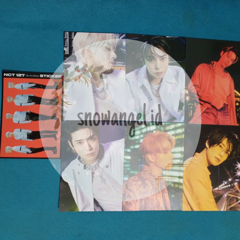Postcard NCT 127 Sticker Doyoung Jungwoo Jaehyun Seoul city SC ver dan versi Photobook Pb Sticker Sh