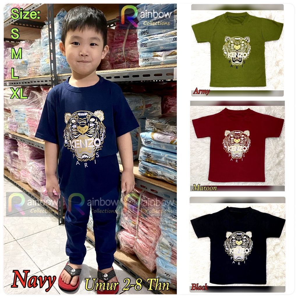 Kaos Anak (2-8 Tahun) Unisex Soft Spandex / T-shirt anak Sablon Branded Part 1