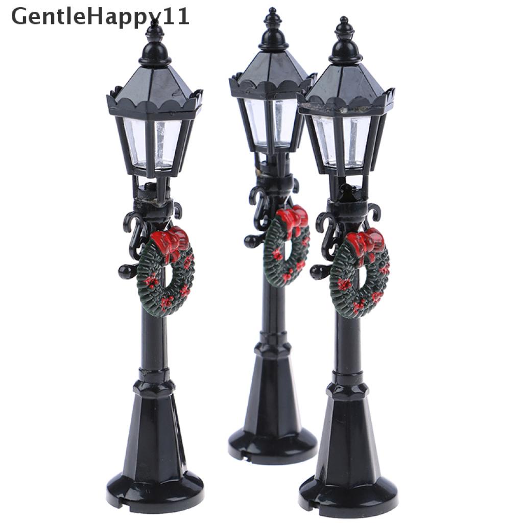 Gentlehappy Mainan Miniatur Lampu Jalan / Taman Skala 1: 12 Untuk Dekorasi Rumah Boneka