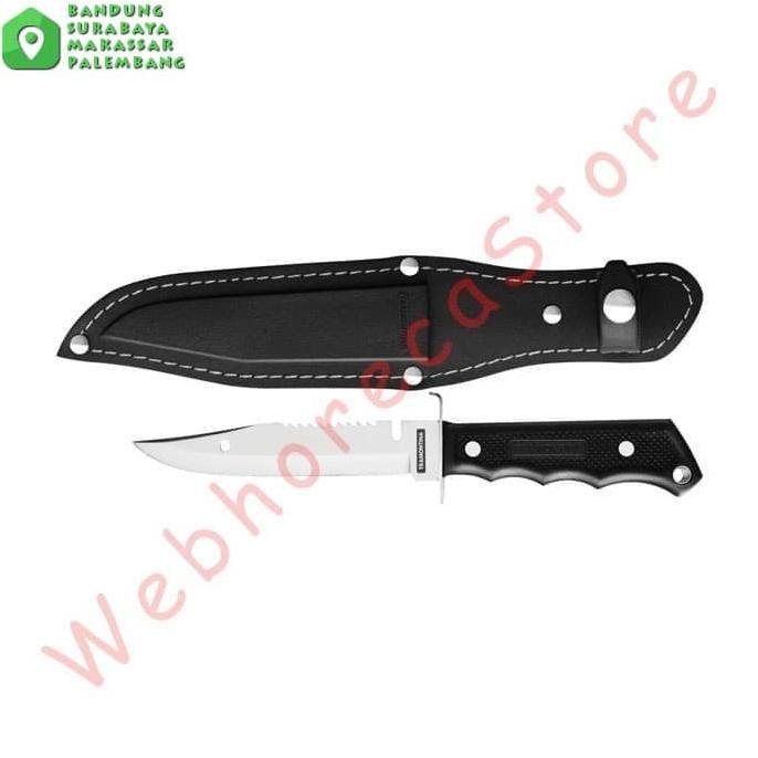 Silahkan Order] Tramontina Bowie Fish Camping Knife 5" w Cover / Pisau Komando Outdoor