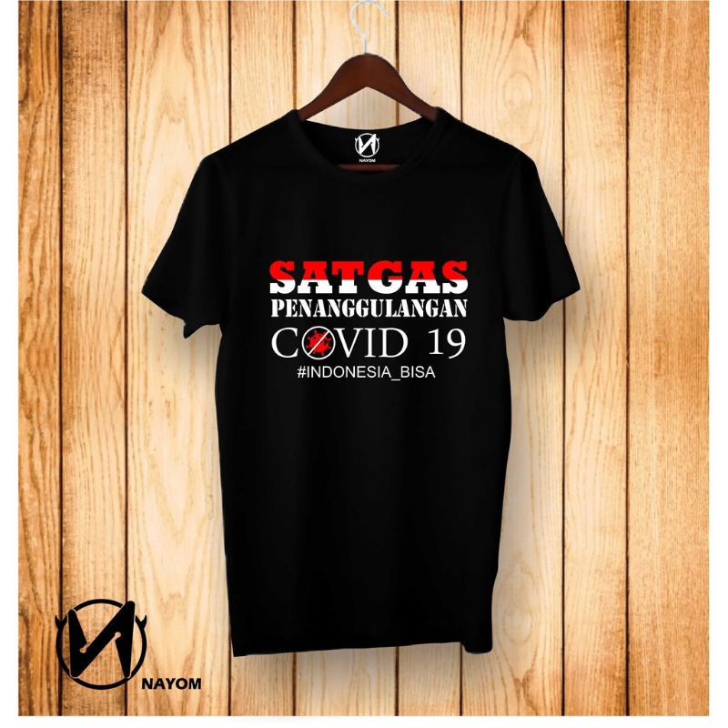 kaos  satgas penanggulangan covid 19 indonesia bisa