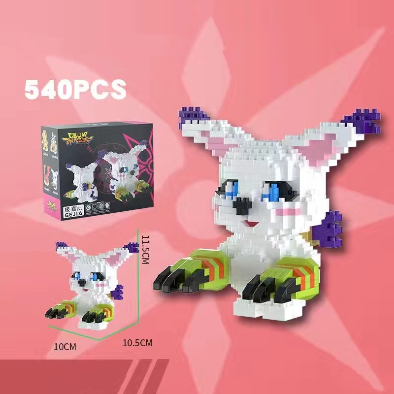 Mainan Balok Bangunan Micro Partikel Kecil Kompatibel Dengan Lego Digimon