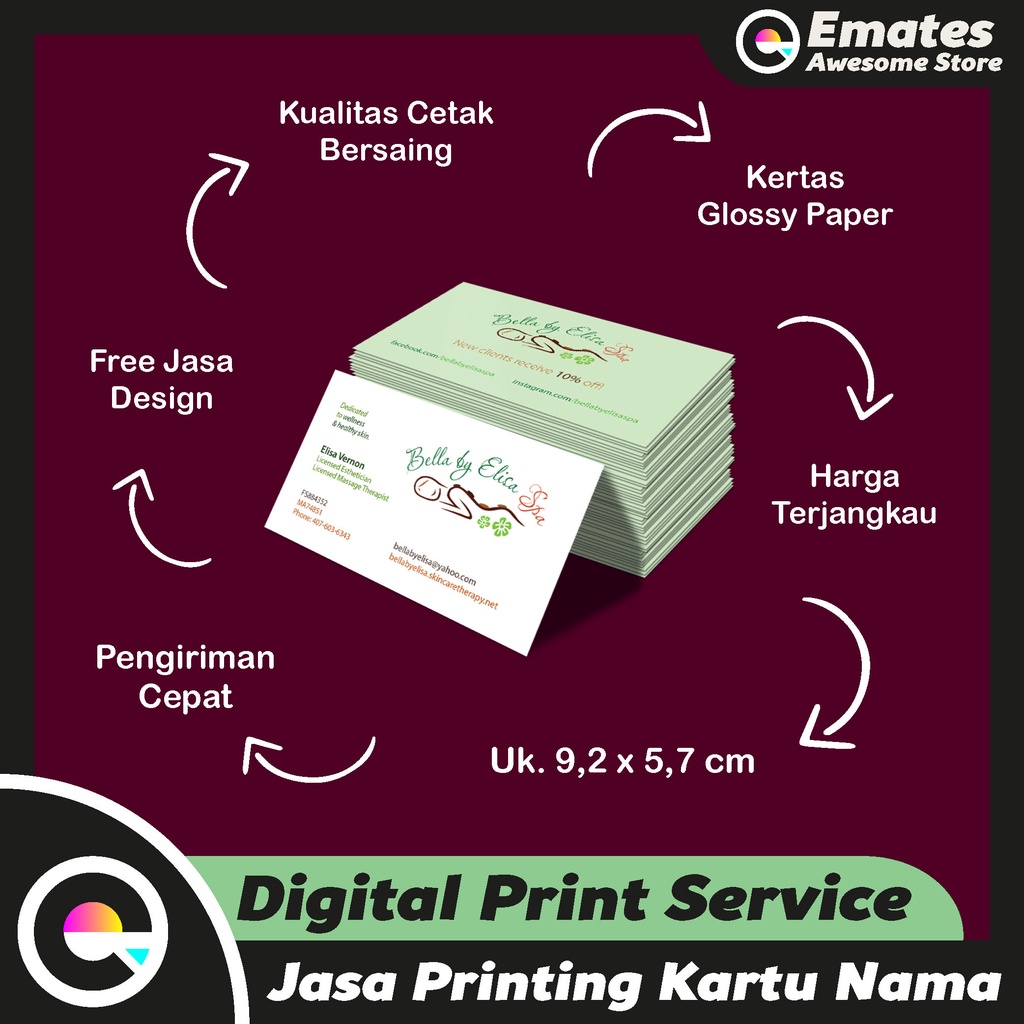 

Jasa Print Cetak Kartu Nama Custom Glossy Doff Kartu Bisnis ID Card Member Card Kertas Print cetak id card