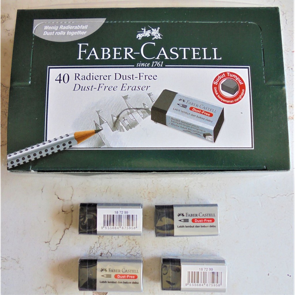 

Penghapus B40 Hitam Faber Castel Small Dust Free