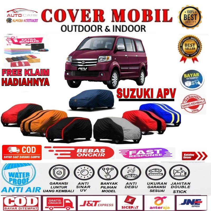 COVER BODY SARUNG MOBIL SUZUKI APV SELIMUT OUTDOOR INDOOR