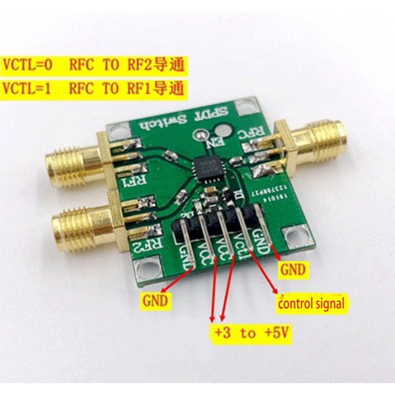 Modul Saklar RF btsg HMC849 Metal Tahan Lama Untuk Ham Radio Amplifier 1.38x0.98inch