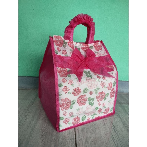 Tas hajatan pita renda/rempong motif