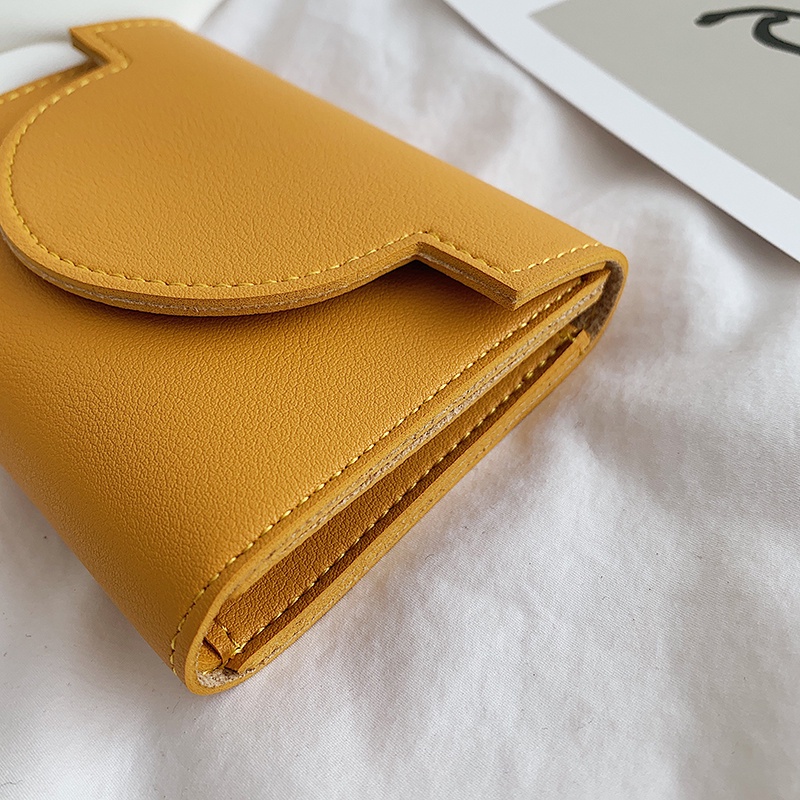 BRI* DL461 Dompet Wanita Kecil Setengah Oval Dompet Wanita Lipat Murah Kartu Mini Korea Import-5