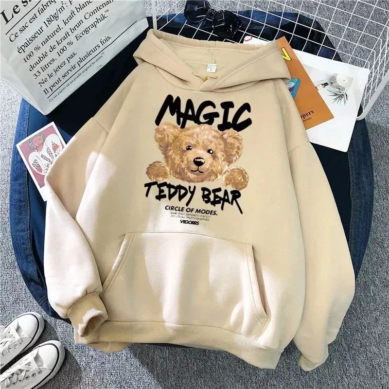 TERBARU!!! Magic Tedy Bear Hoodie Pria Wanita 2022/ Hoodie wanita terbaru 2022 / Sweater hoodie jumbo / hoodie cewek Cowok korean style / switer Wanita dewasa terbaru 2022 keren distro / Hoodie Wanita Polos Tebal / Sweater Wanita Kekinian