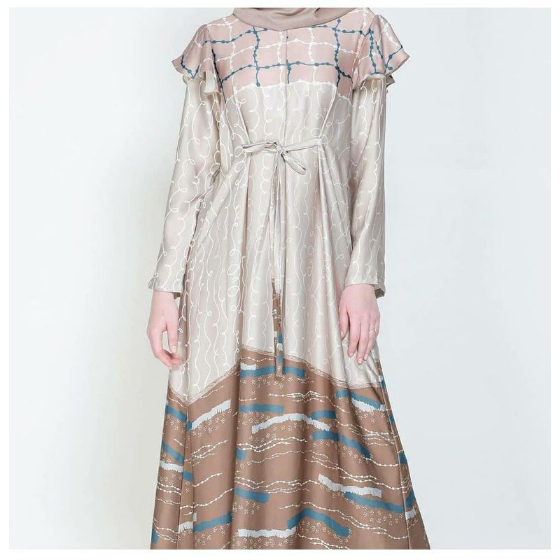 Negri Dress by Vanilla Hijab ORI Gamis size M - Baju Lebaran Cantik
