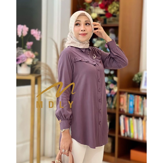 Kemeja Atasan Wanita Terbaru Yeon Blouse By Mdly 3125