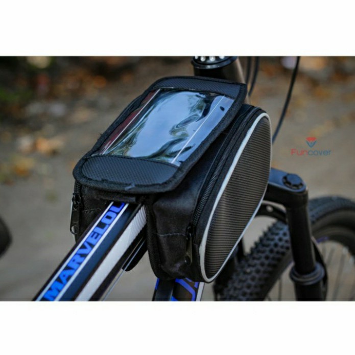 Tas Sepeda Touchscreen Waterproof Tas Stang Sepeda Lipat Mtb Universal