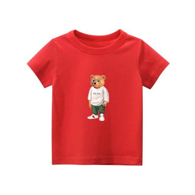 Kaos anak Stay Cool Bear kaos anak usia 1-8