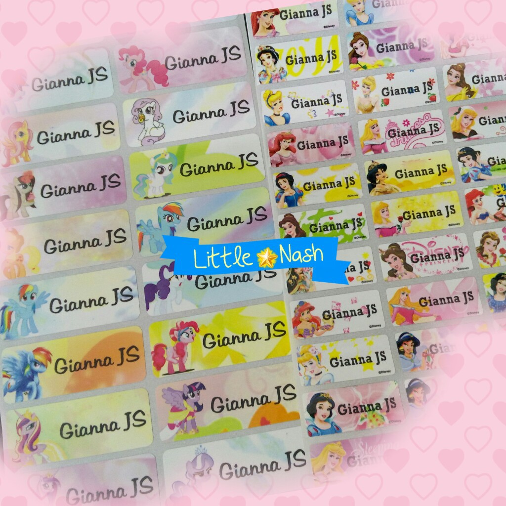 

Stiker Label Nama Waterproof - Girl Character - Rabbit/Melody/LittleTwinStar/Marsha/TsumTsum/Frozen