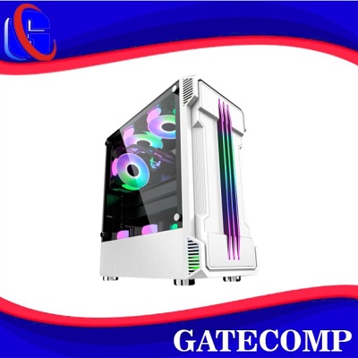 Casing Simbadda BattleGround 08 - ATX, mATX Tempered Glass Gaming Case