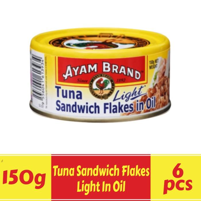 

Kaleng | Ikan Tuna Kaleng Paket 6 Pcs Sandwich Flakes In Oil Ayam Brand 150Gr