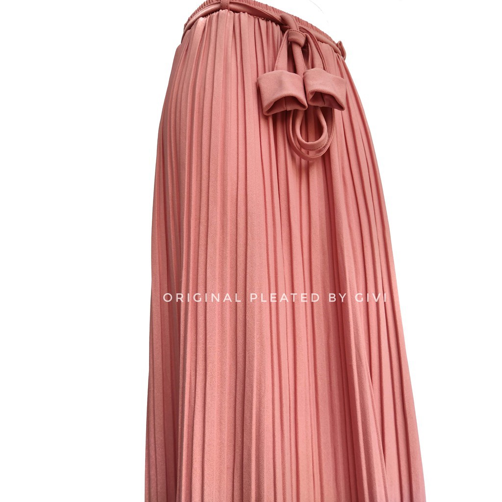 PELANGI RAINBOW MERAH KUNING HIJAU ROK BAWAHAN MURAH WQT/ Rok plisket import premium /rok plisket