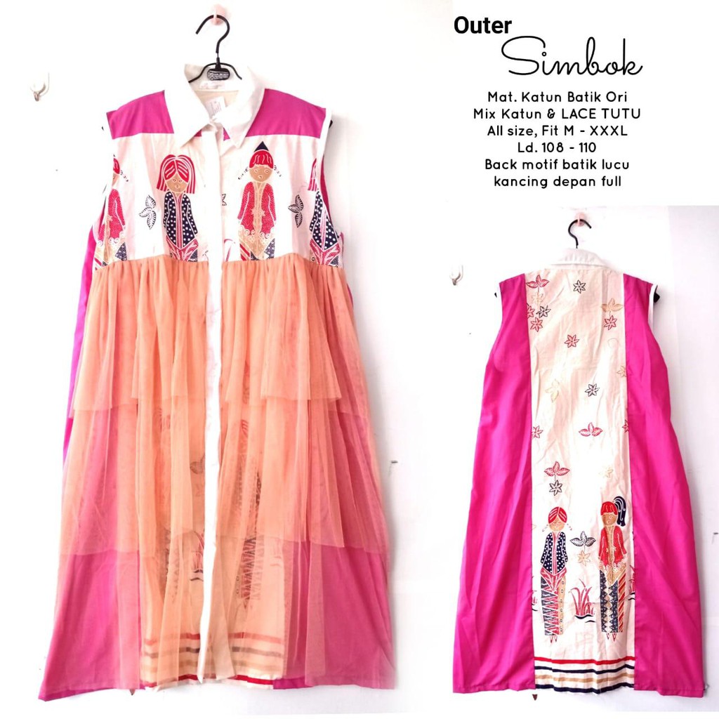 Bebatikan Jogja Outer Batik Atasan Wanita