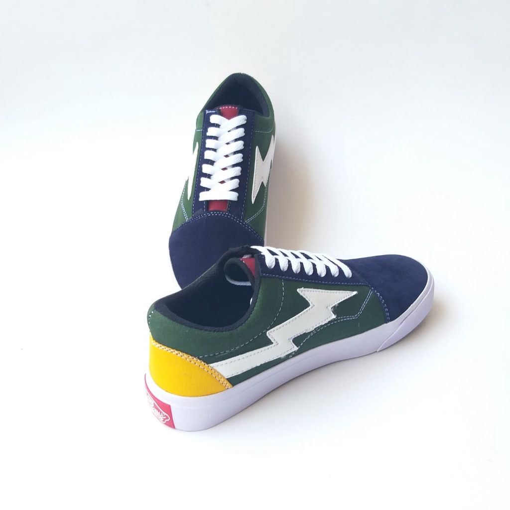 all white rainbow vans