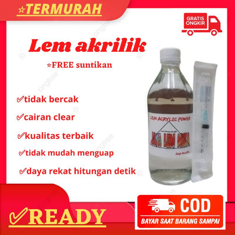 

lem akrilik bening 500ml