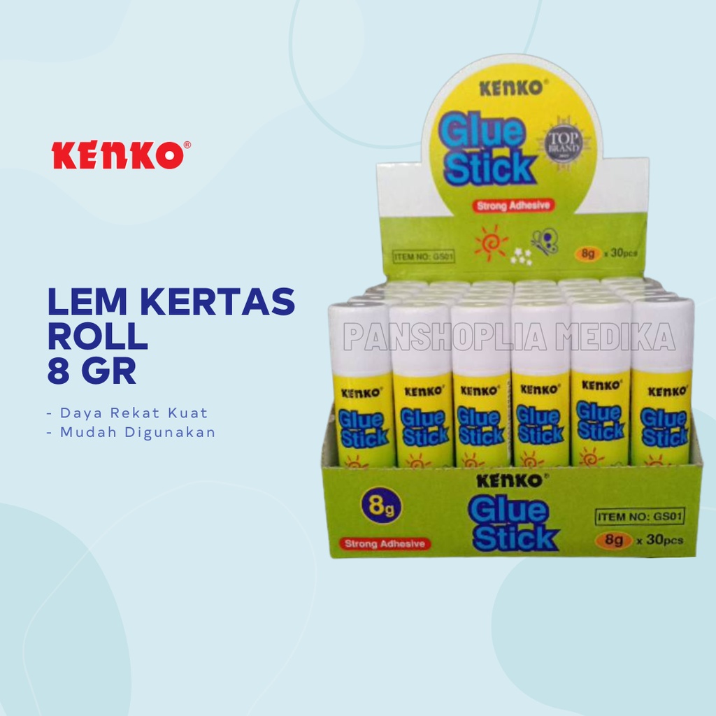 

KENKO GLUE STICK 8gr - LEM KERTAS - Per Box (30 pcs)