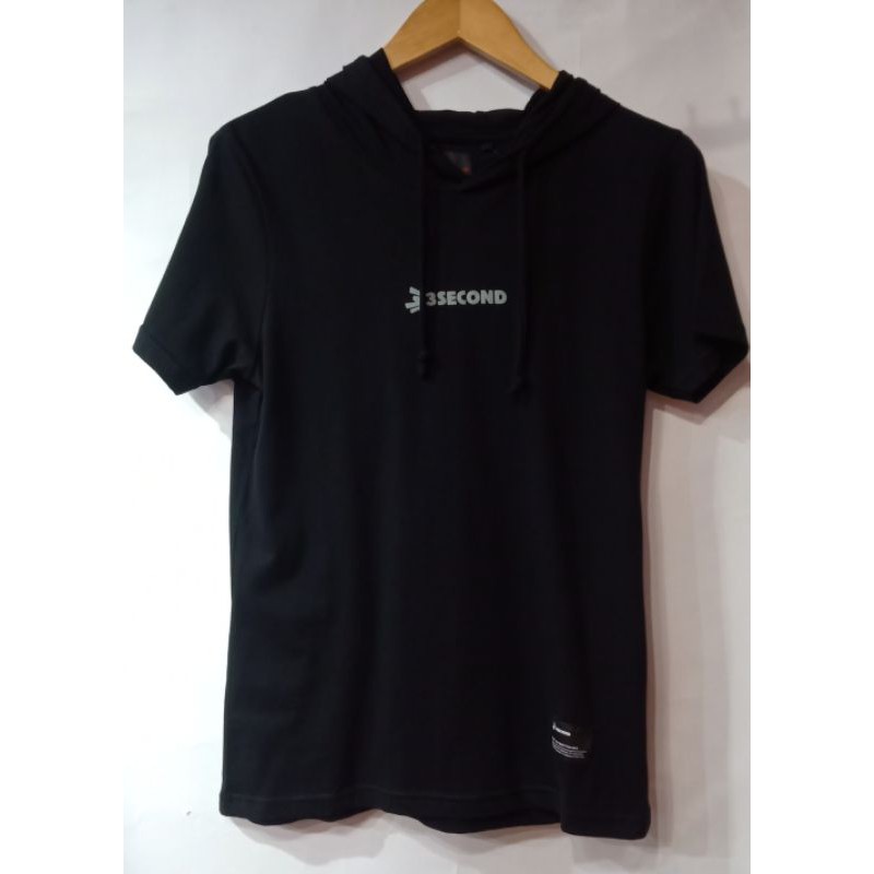Kaos Hoodie 3second original ukuran S