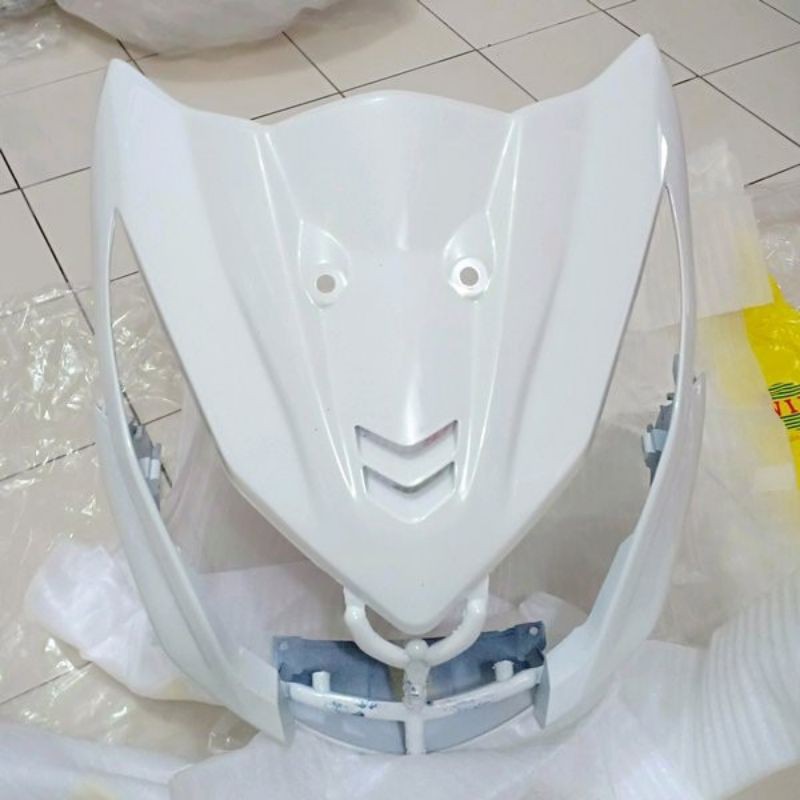 tameng dasi panel cover body depan Honda beat FI 2013 2014 2015 2016 warna putih original