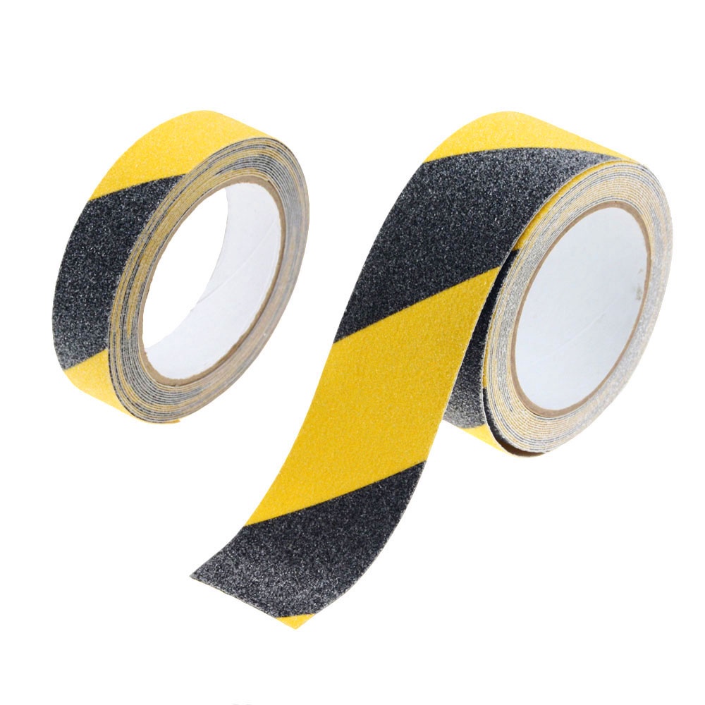 TaffPACK Lakban Perekat Tape Anti Slip 5m x 2.5cm Safety Grip Strong Traction - Black/Yellow