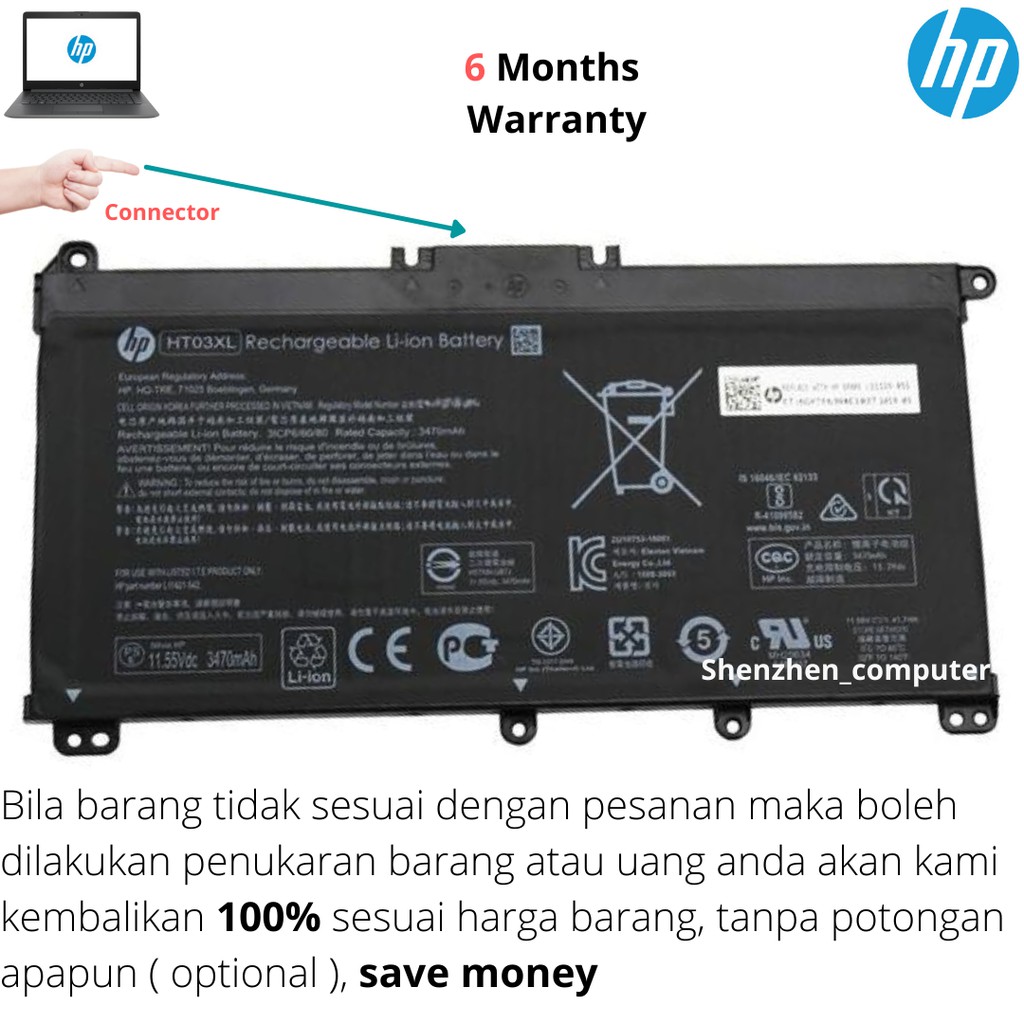 Jual Baterai Hp Model 14 Ck0007tx Original Battery Shopee Indonesia