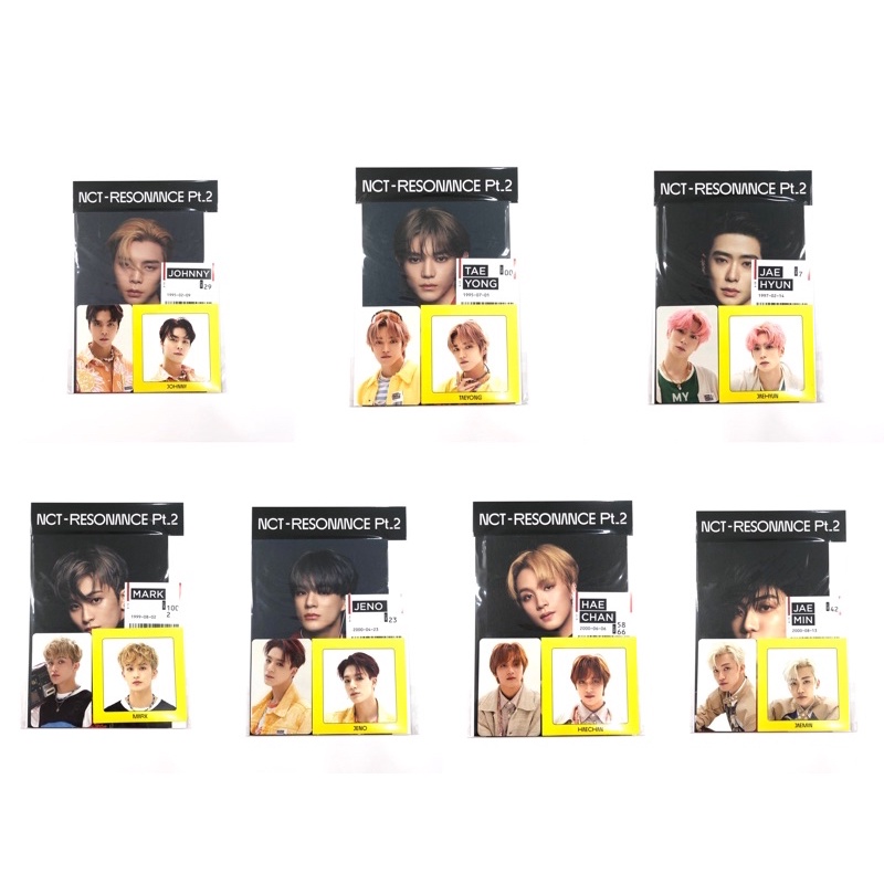 [ready stock] NCT 2020 resonance: photo + sticker - johnny taeyong jaehyun mark jeno haechan jaemin