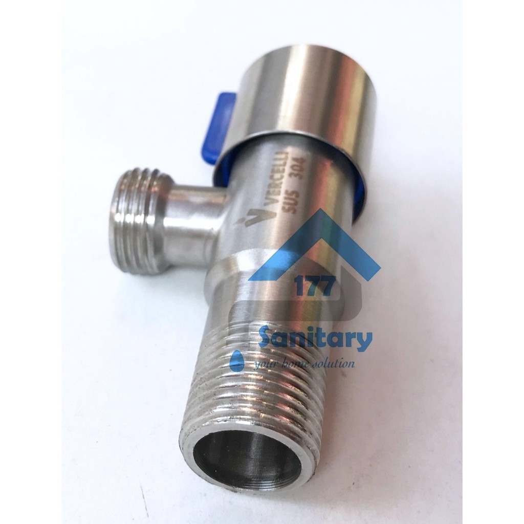 Stop Kran Stainless 304 Engkol Murah Single FV05- Kran Shower Single Stainles Mumer Shower kloset closest wastafel sambungan angle valve kloset closet  /E9