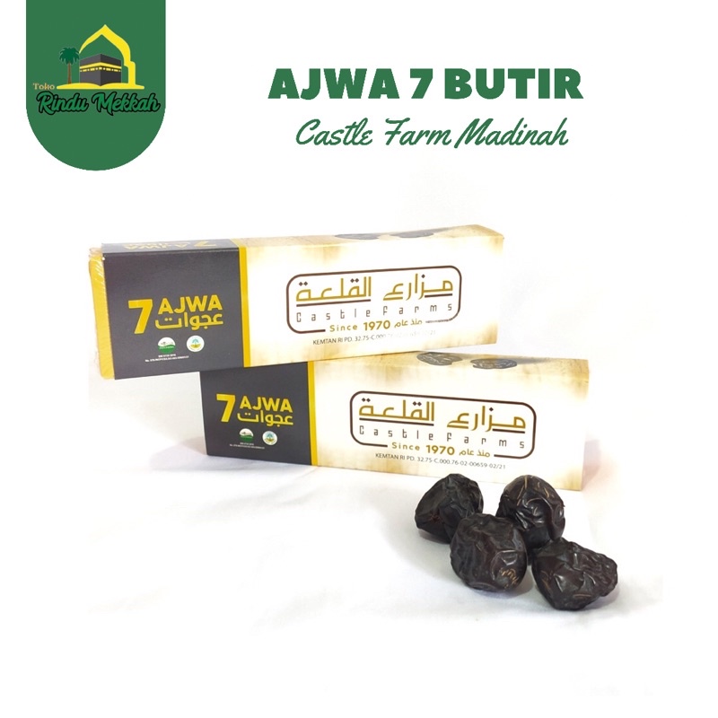 

Kurma Ajwa 7 butir Ajwah castle farm madinah obat sihir