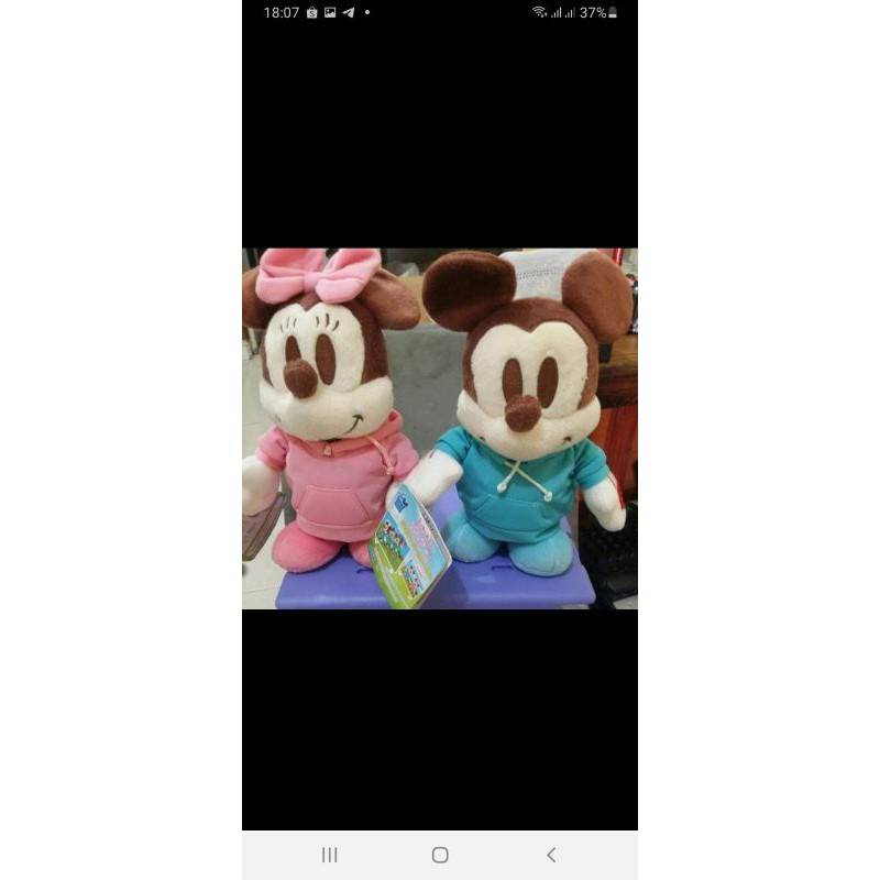 preloved boneka mickey minnie disney