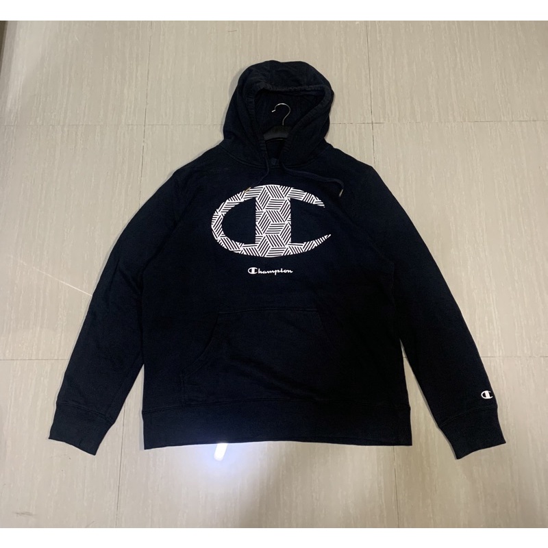 Hoodie champion big logo second
