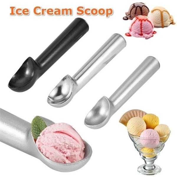 [Portable Aluminum Alloy Non-stick Anti-feeze Ice Cream Scoop ][3 Types Ice Cream Tools]