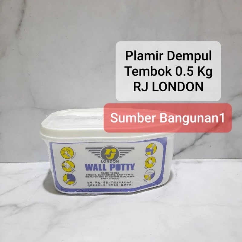 Plamir RJ dempul tembok triplek kayu putih