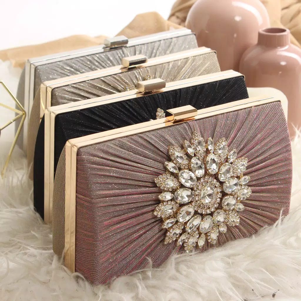 201673 Tas Pesta Wanita Import Clutch Cewek Mewah Elegan Party Bag Cewe (1 KG MUAT 2) BQ3362 CR7623