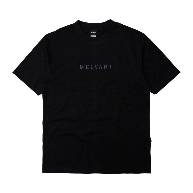 Melvant - MTS Abraham Black T shirt | Baju Kaos Hitam Pria / Tshirt Bahan Cotton