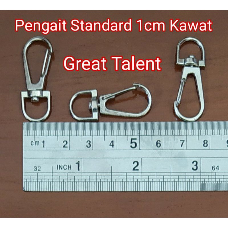 

Pengait Cantolan 1cm Kawat Eceran - Cantelen Tali ID Card - Kew Kew Kait Pita Lanyard Murah - 1 pcs