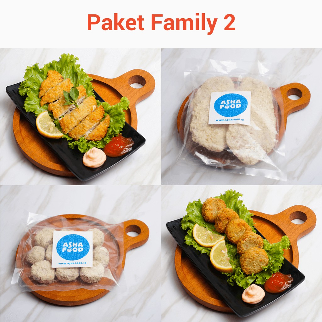 

[PO] Paket Family 2 Asha Food, Hemat 10Ribu (Chicken Katsu 2 Pack, Special Nugget 2 Pack)