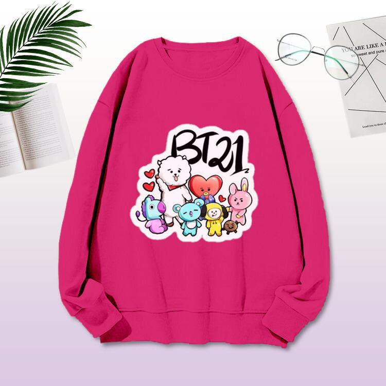 Sweater BTS-Sweater Lengan Panjang BT21 TTDD