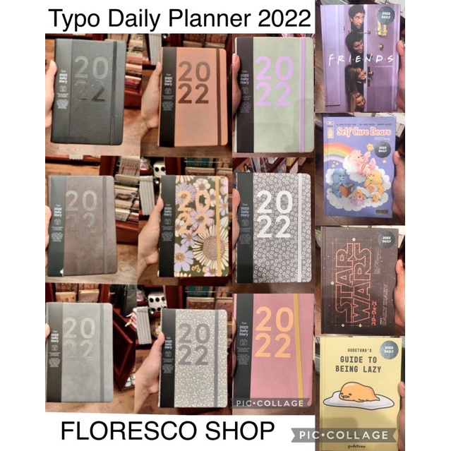 typo daily planner 2022 agenda harian kulit notebook jurnal catatan a5