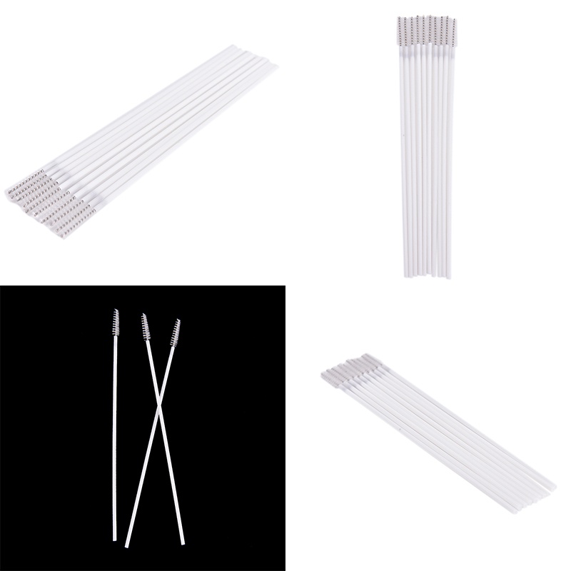 【Theredsunrisesiwy.id】New 10pcs Stainless Steel Straw Reusable Washable Cleaner Cleaning Brush