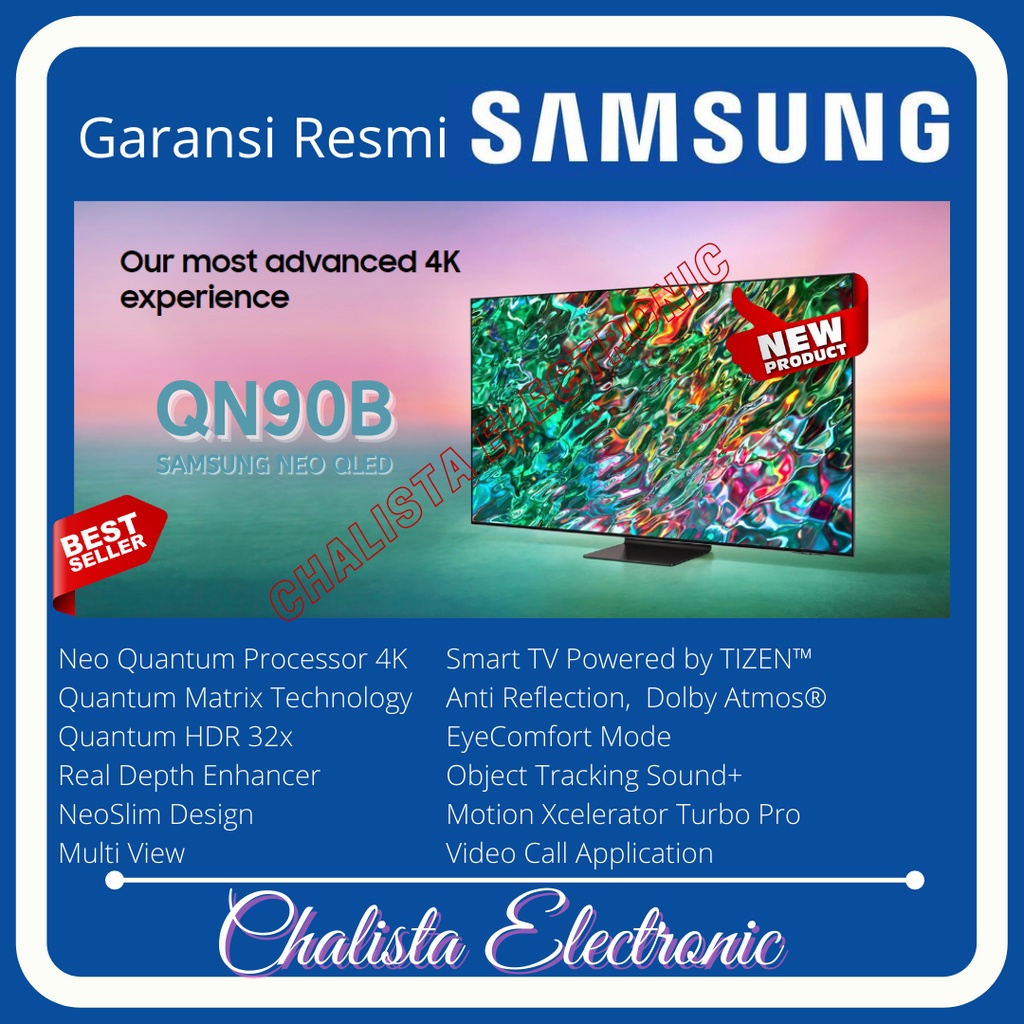 SAMSUNG NEO QLED 65QN90B SMART TV 4K 65' QA65QN90 QA65QN90BAK (2022)