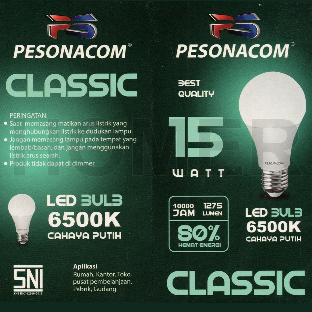 Pesonacom Lampu LED Bohlam Bulb Led Rumah kantor paling murah termurah SNI 7w 7watt 7 w 7 watt 9w 9watt 9 w 9 watt 12w 12watt 12 w 12 watt 15w 15watt 15 w 15 watt putih