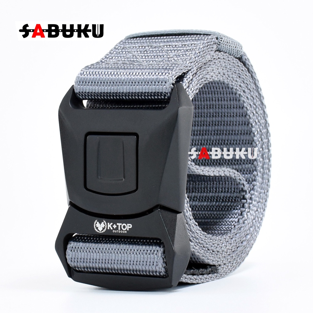 Ikat Pinggang Pria Nylon Kanvas Gesper NYLON Kepala Besi Tactical Belt Sabuk Pria Men Belt - 166