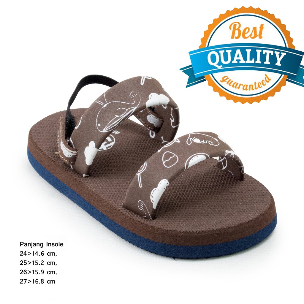  Megumi  Karikatur Boy s Sandal  In Brown Shopee Indonesia