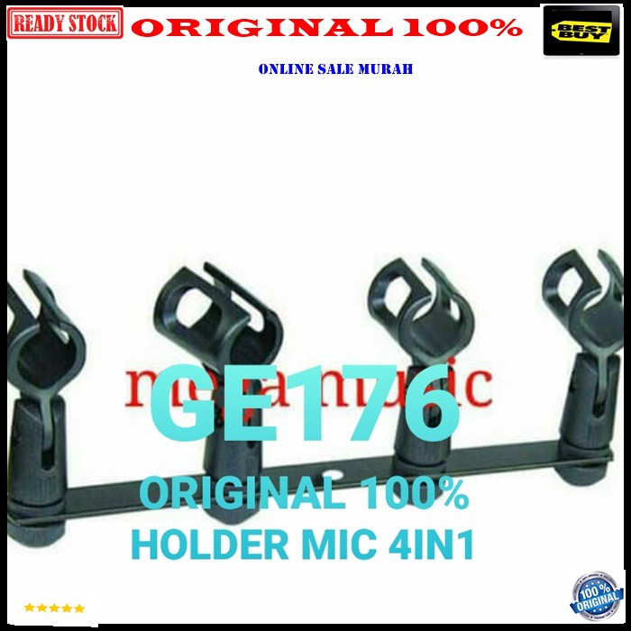 G176 Krezt ORIGINAL 100% Holder stand mic CABANG 4in1 mik standing ahnger dual dua import asli dobel tiang microphone mikrophone acecoriss pegangan gantungan universal  BISA SEGALA JENIS MICROPHONE DAN STAND MIC  500 gram melayani GROSIR DAN ECERAN